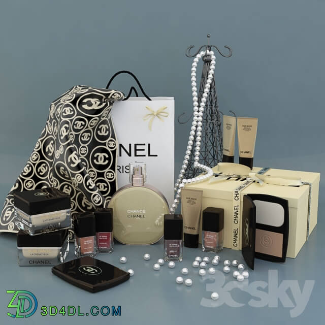 Decorative set CHANEL perfumes cosmetics