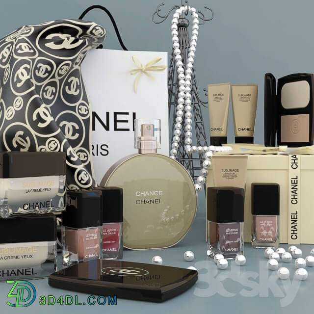 Decorative set CHANEL perfumes cosmetics