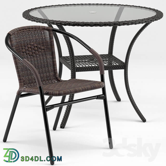Table _ Chair - Brigance Bistro Table_ Acadian DIning Chair