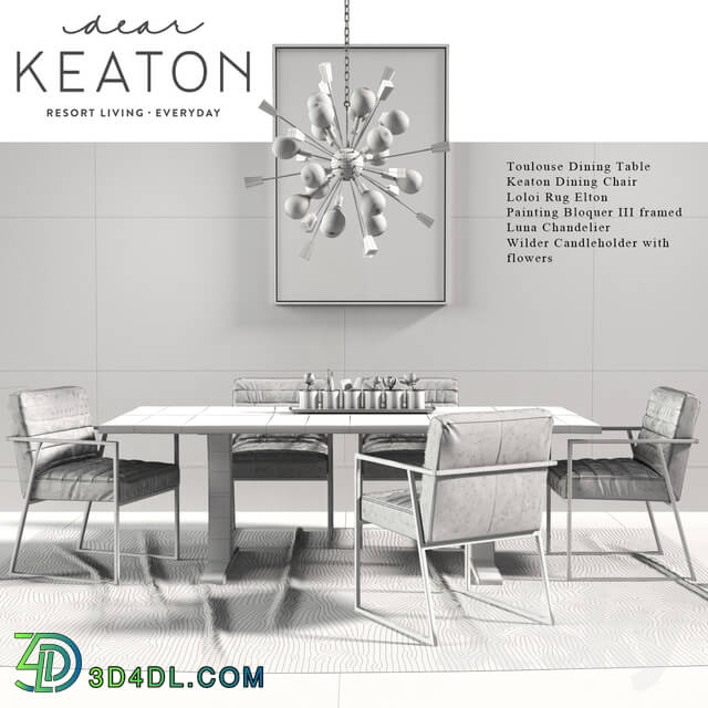 Table Chair Keaton Dining set