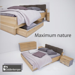 Bed Furniture Set Loddenkemper Germany kollektsiya Maximum nature 