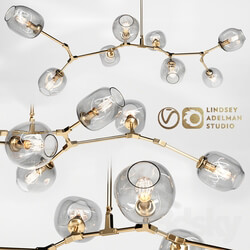 Branching bubble 8 lamps by Lindsey Adelman GOLD 