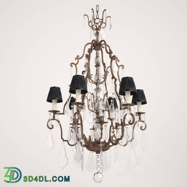 Eichholtz Chateau De Wideville Pendant light 3D Models