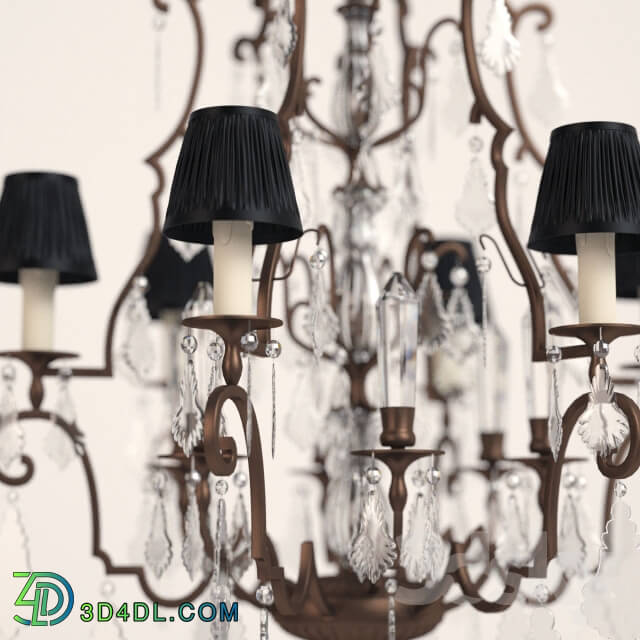 Eichholtz Chateau De Wideville Pendant light 3D Models