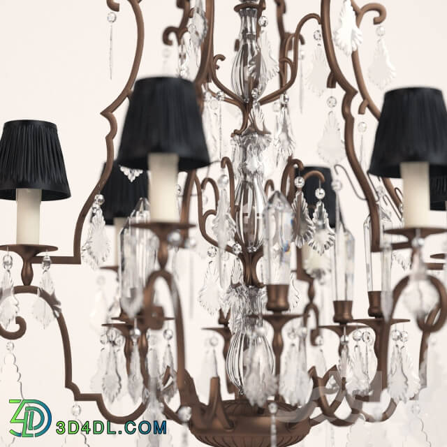 Eichholtz Chateau De Wideville Pendant light 3D Models