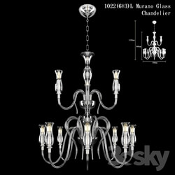Murano Glass Chandelier 6 3 Lights model 1022 Pendant light 3D Models 