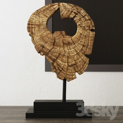 Other decorative objects Tree Slice Tabletop Sculpture 
