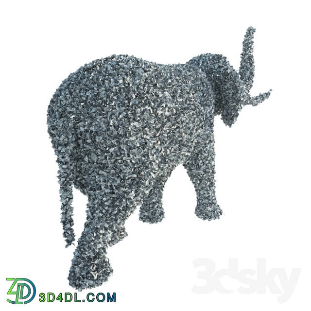 Topiary Elephant 3D Models