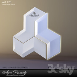 3d plaster panel 170 by Art Relief 