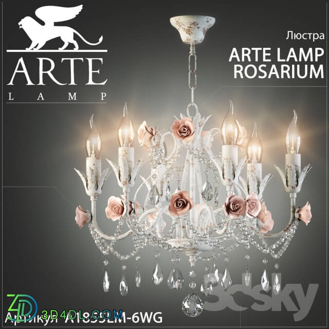 Chandelier Arte Lamp Rosarium A1855LM 6WG