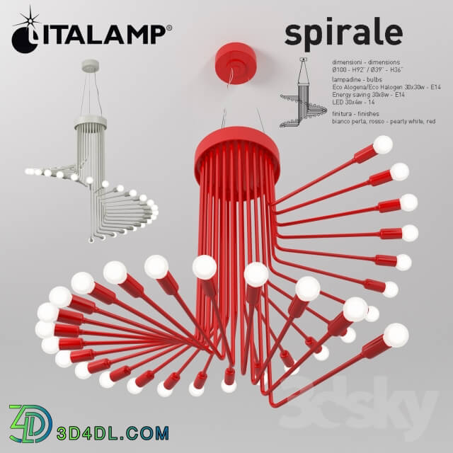 Ceiling light - italamp spirale