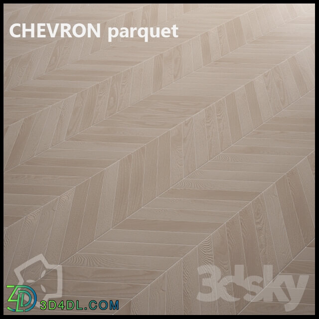 Wood Chevron parquet BeechWood MultiTexture