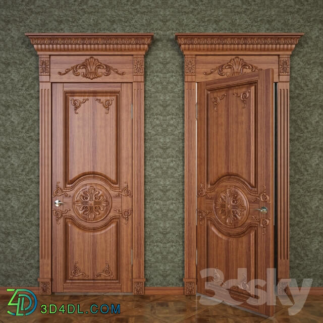 Door in classic style