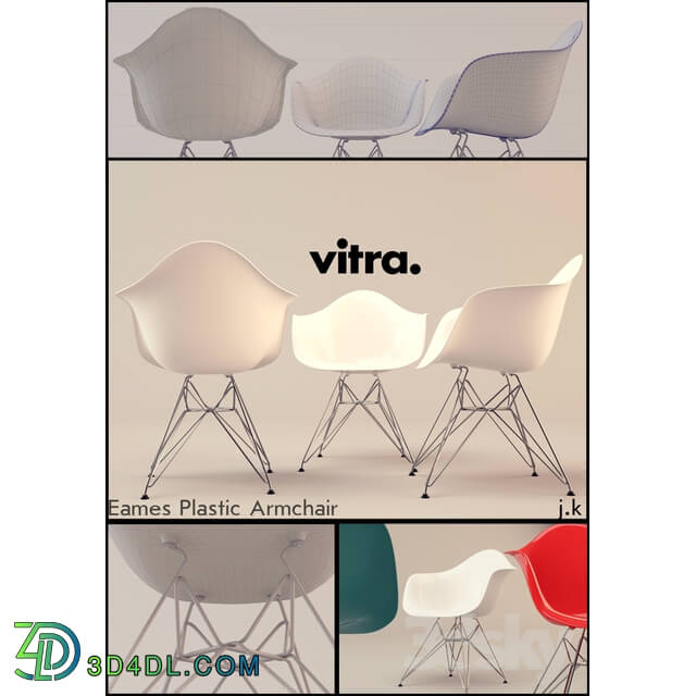 Vitra Eames Plastic Armchair DAR