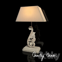 Country corner table lamp quot Dolphin quot  