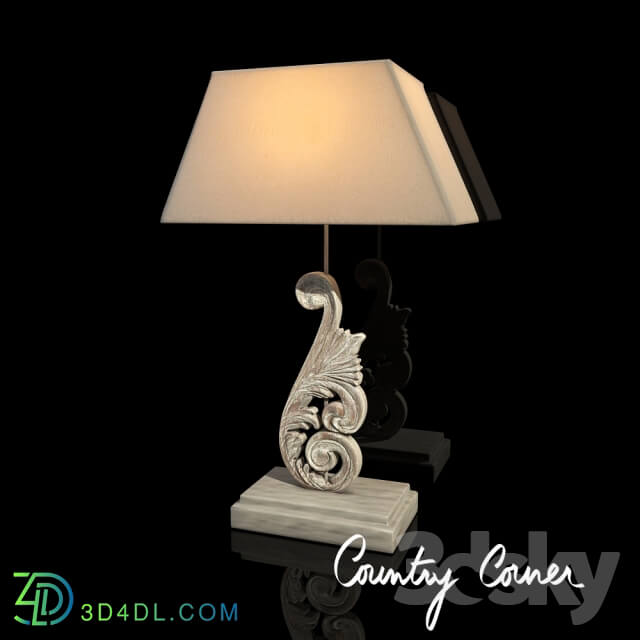 Country corner table lamp quot Dolphin quot 