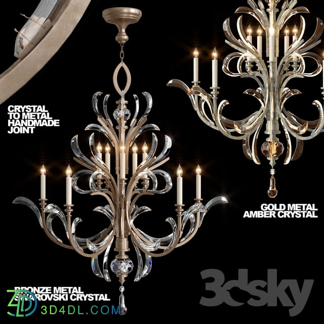 Beveled Arcs 701340st Pendant light 3D Models