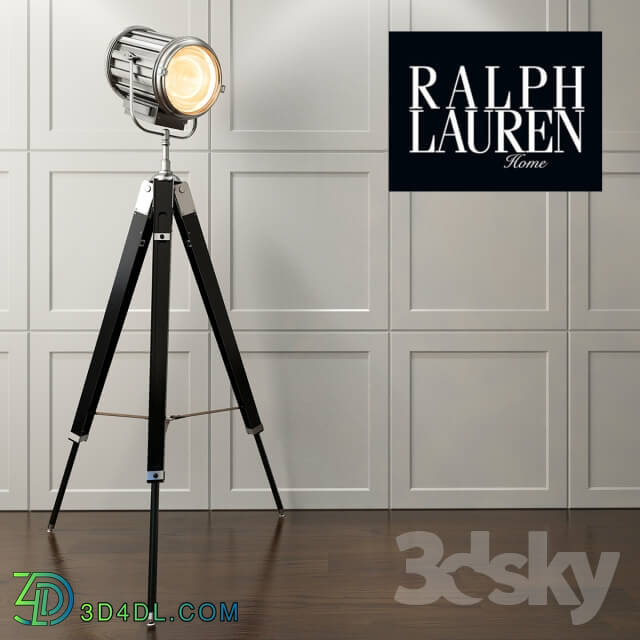 floor lamp Ralph Lauren MONTAUK SEARCH LIGHT FLOOR LAMP IN EBONY