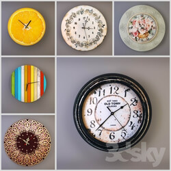 Other decorative objects Collection of wall clocks handmade 