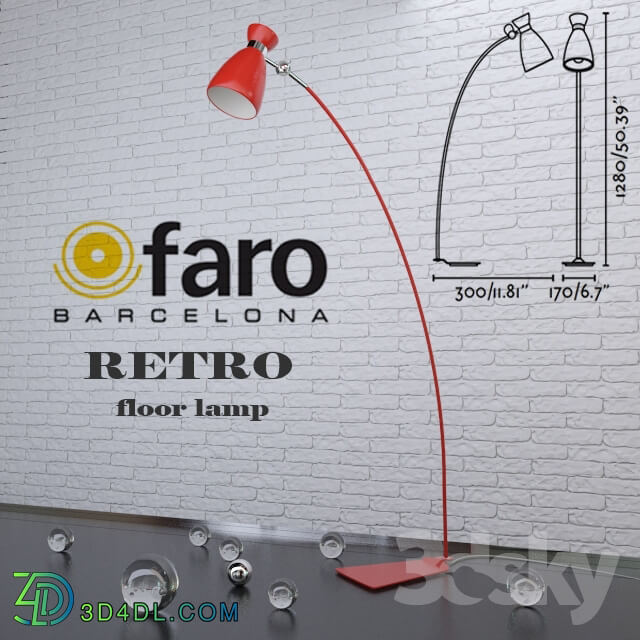 FARO RETRO floor lamp
