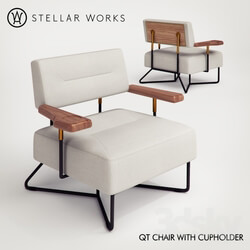 Armchair QT CHAIR WITH CUPHOLDER 