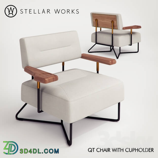 Armchair QT CHAIR WITH CUPHOLDER