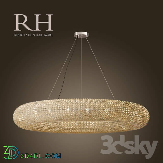 Ceiling light - RH _ CRYSTAL HALO CHANDELIER - 71 _quot_