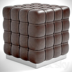 Other soft seating - Leather ottoman 