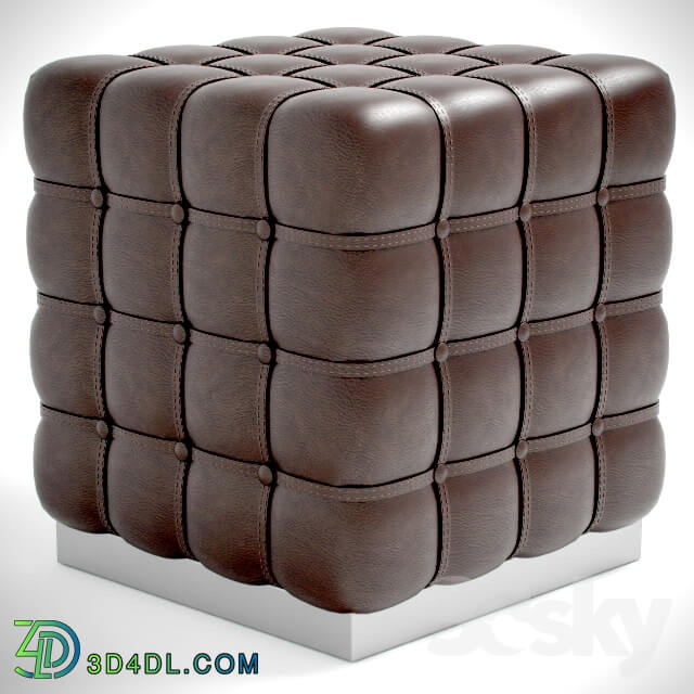 Other soft seating - Leather ottoman