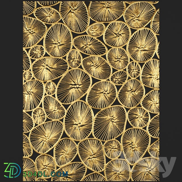 Decorative plaster - 3D panel_ futurism.