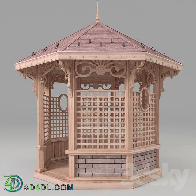 French Pergola Other 3D Models