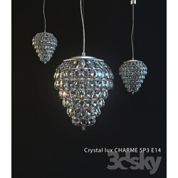 Ceiling light - crystal lux CHARME SP3 E14 