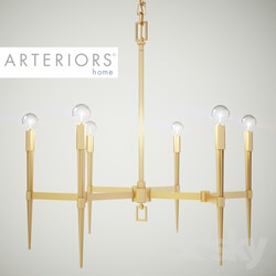 Ceiling light - Auburn Antique Brass Chandelier from Arteriors 