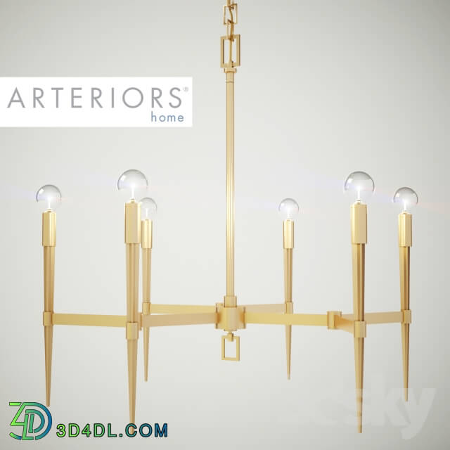 Ceiling light - Auburn Antique Brass Chandelier from Arteriors