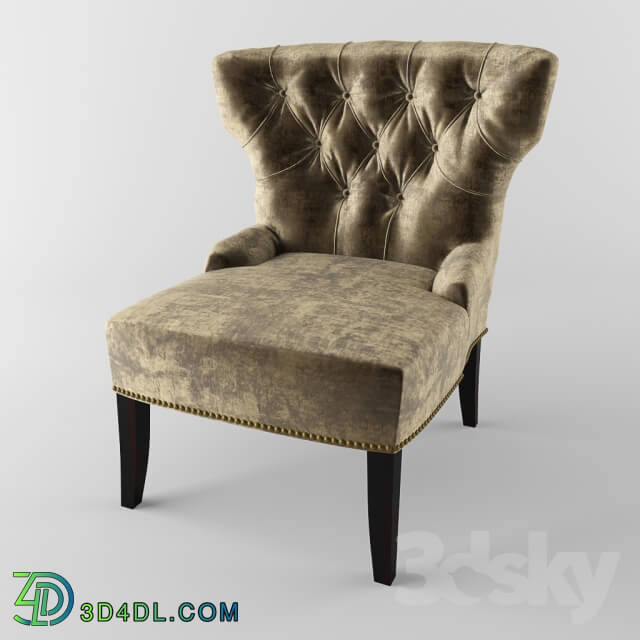 Bright Home Paris Tufted Green Crush Velvet Accent Chair