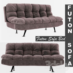 Sofa - Futon Sofa Bed - Grey 