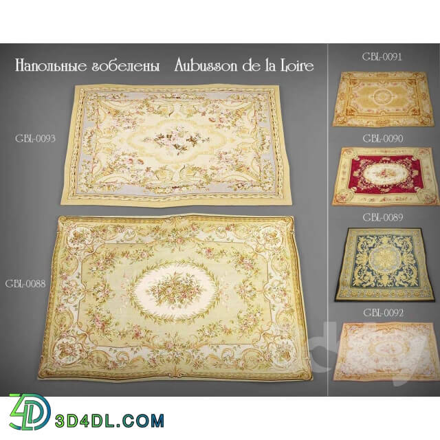Carpets - Aubusson tapestry_ floor de la Loire