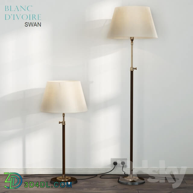 Blanc Divoire SWAN lamp 2 versions