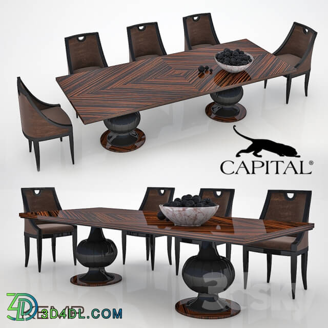 Table Chair Table and chair Capital