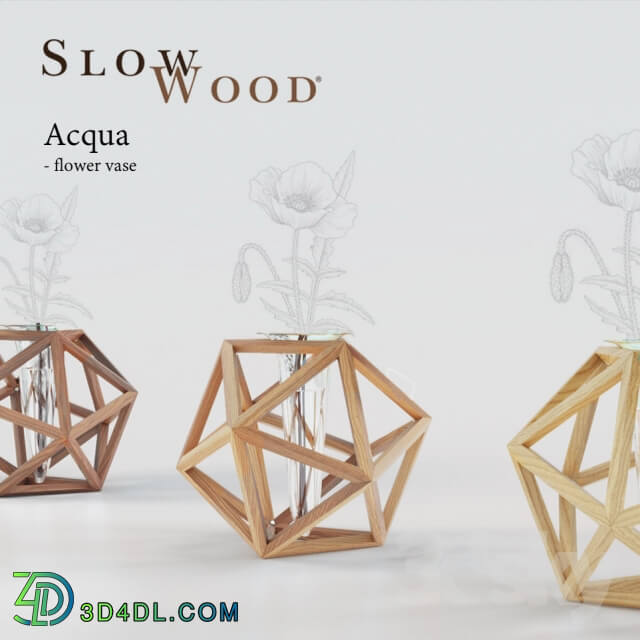 SlowWood Acqua Icosahedron