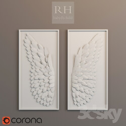 Other decorative objects hand folded paper angel wing art 