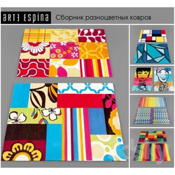 A collection of colored carpets Arte Espina 