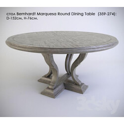 Buffet Bernhardt Marquesa Round Dining Table 359 274  