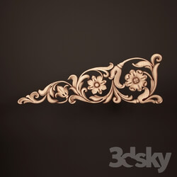 Decorative plaster - Cover carved 