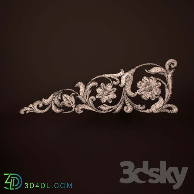 Decorative plaster - Cover carved