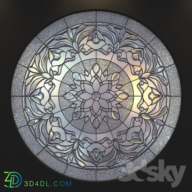 Doors Stained glass round