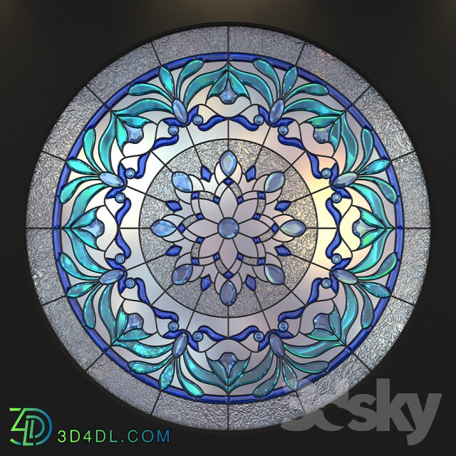 Doors Stained glass round