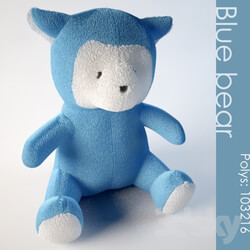 Teddy blue bear 