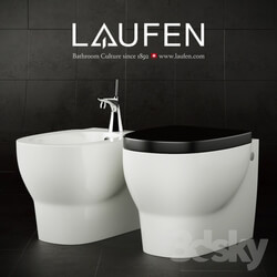 Suspended toilet and bidet Laufen Mimo 