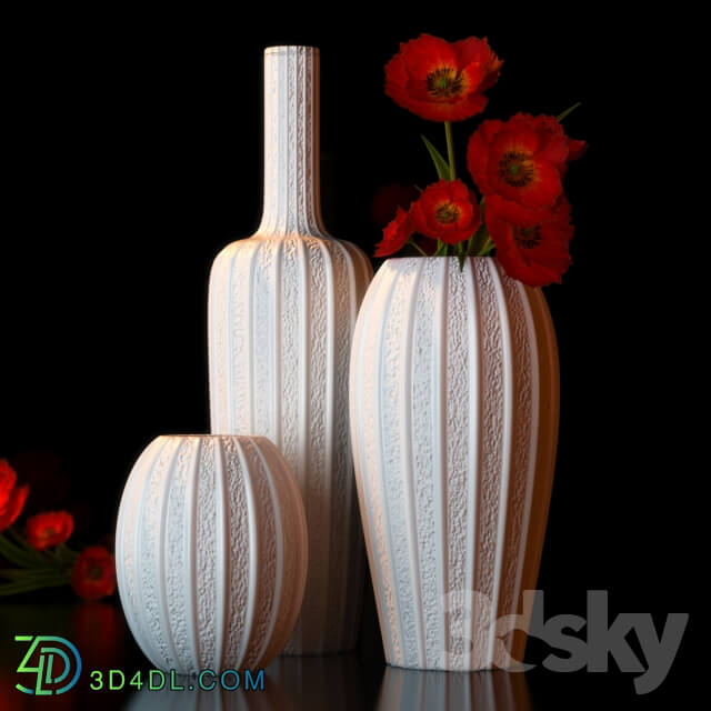 Plant - WHITE FLOWER VASE